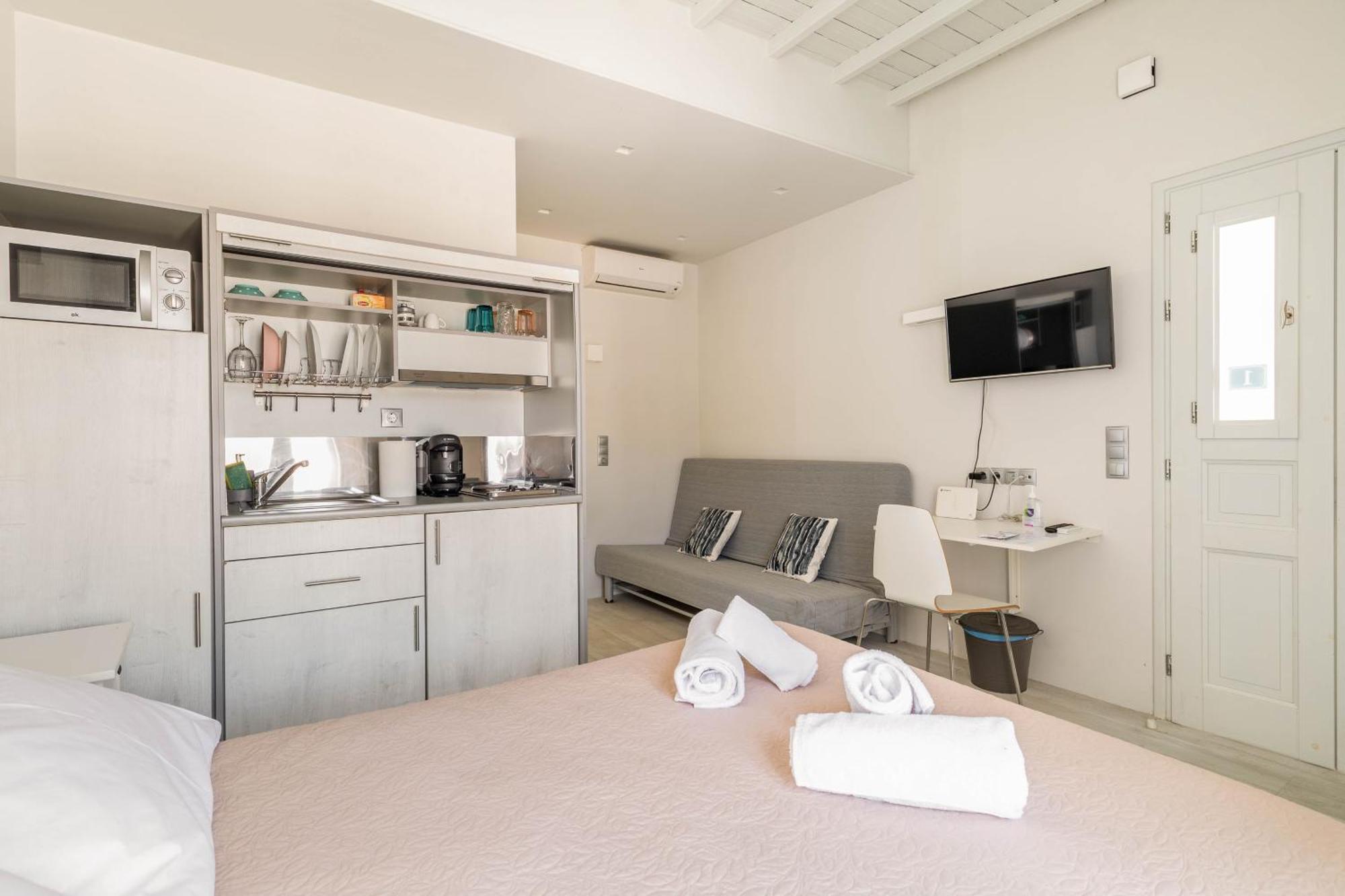 شقة Elenitas Flat Next To The Windmills Mykonos Town المظهر الخارجي الصورة