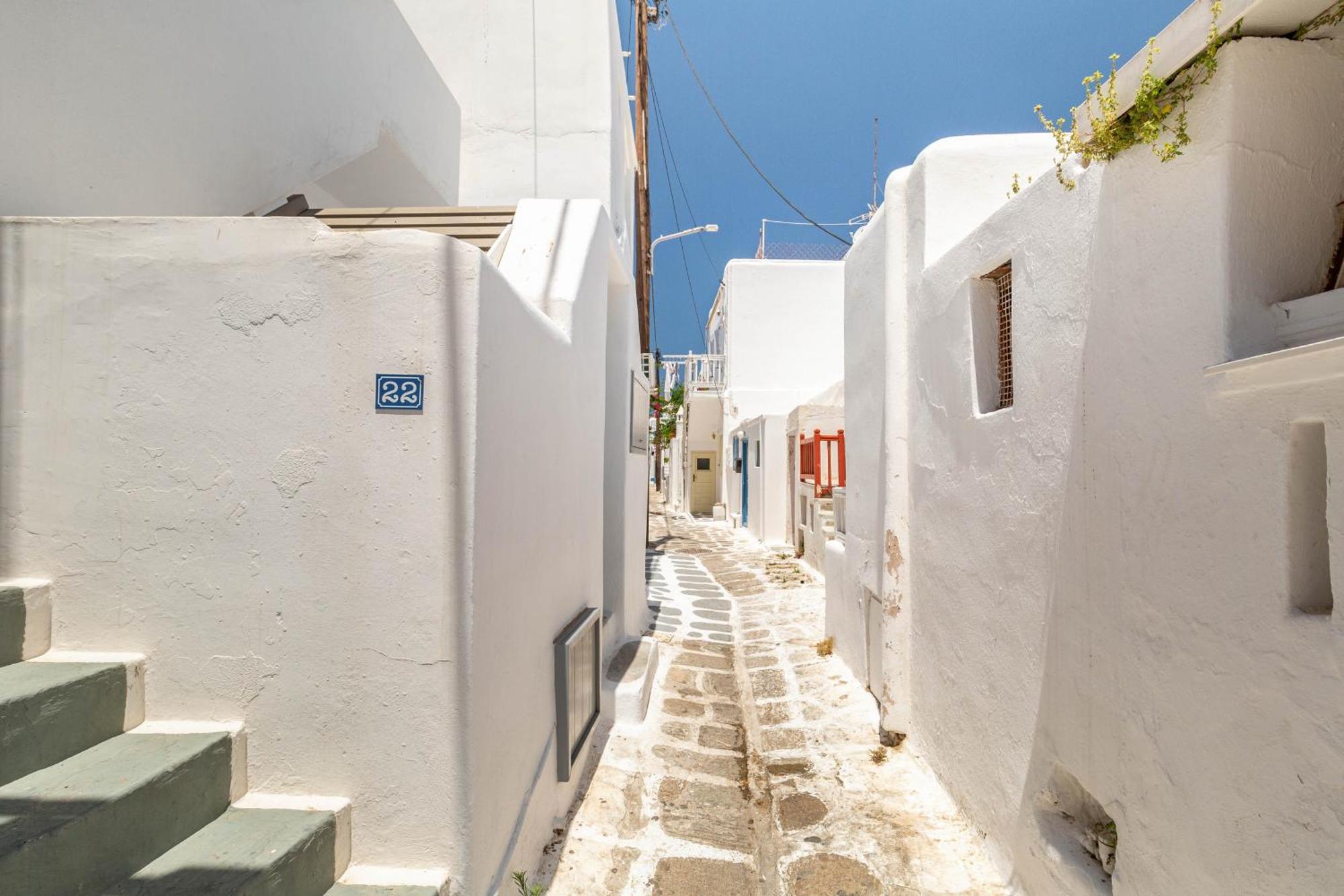 شقة Elenitas Flat Next To The Windmills Mykonos Town المظهر الخارجي الصورة